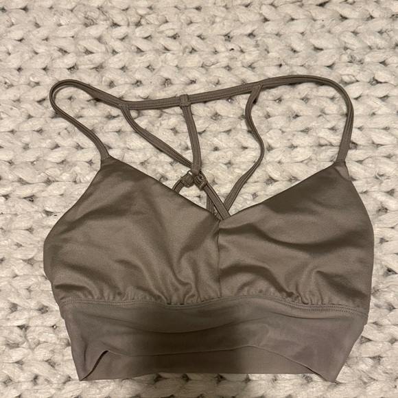 ALO Yoga Other - ALO Yoga Taupe/Gold Strappy Bralette